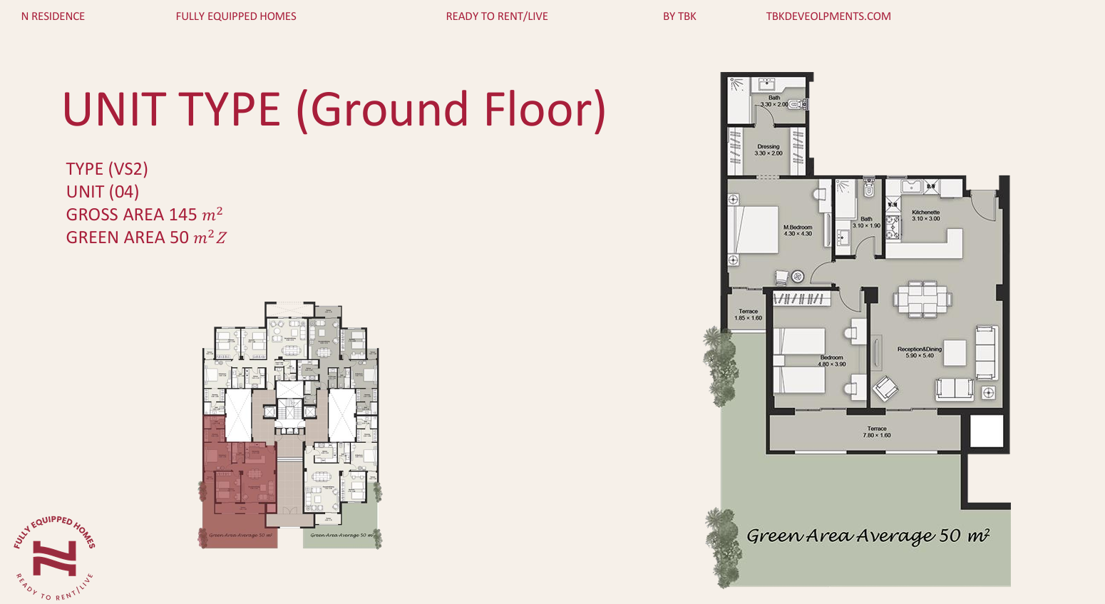 Floor plan for apartment at N Residence