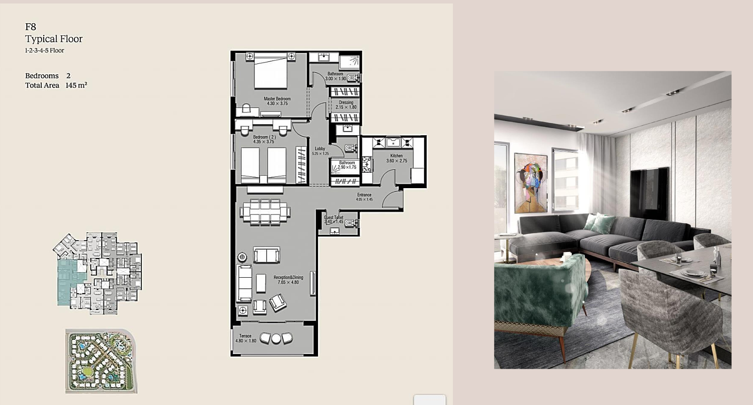 Floor plan for apartment at Serenity-90 Avenue
