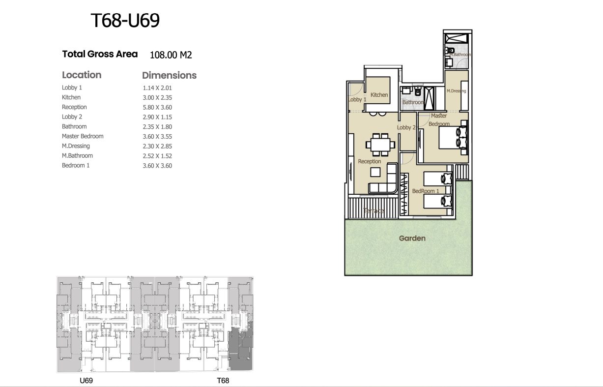 Floor plan for apartment at Azad Views