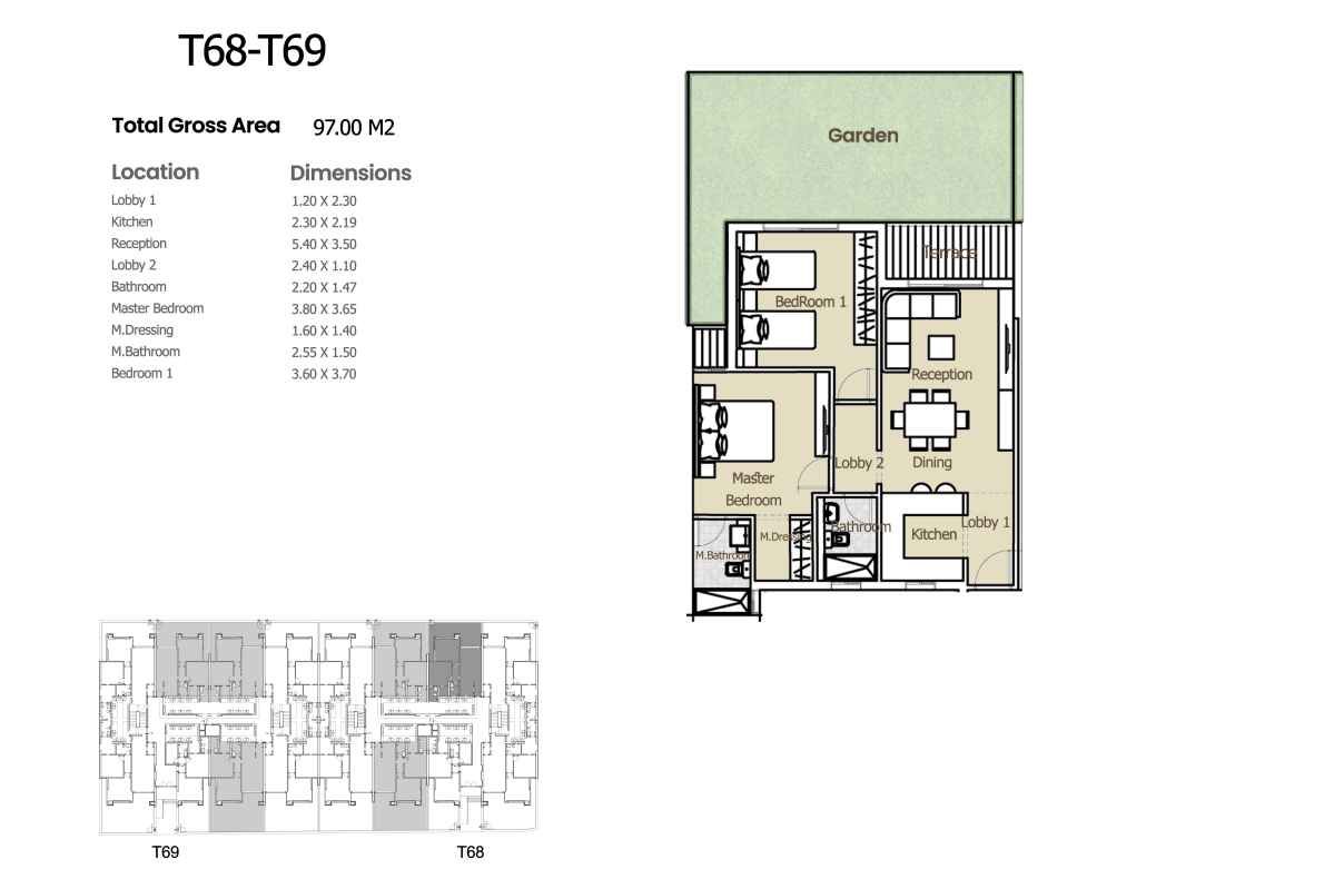 Floor plan for apartment at Azad Views