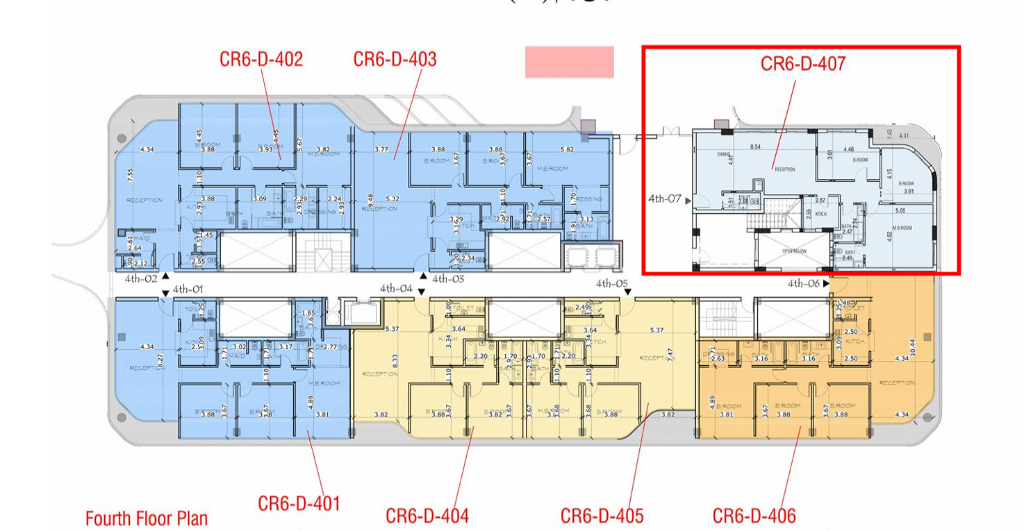 Floor plan for apartment at Bloomfields