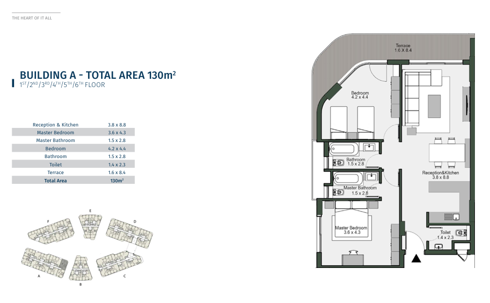 Floor plan for apartment at Bloomfields
