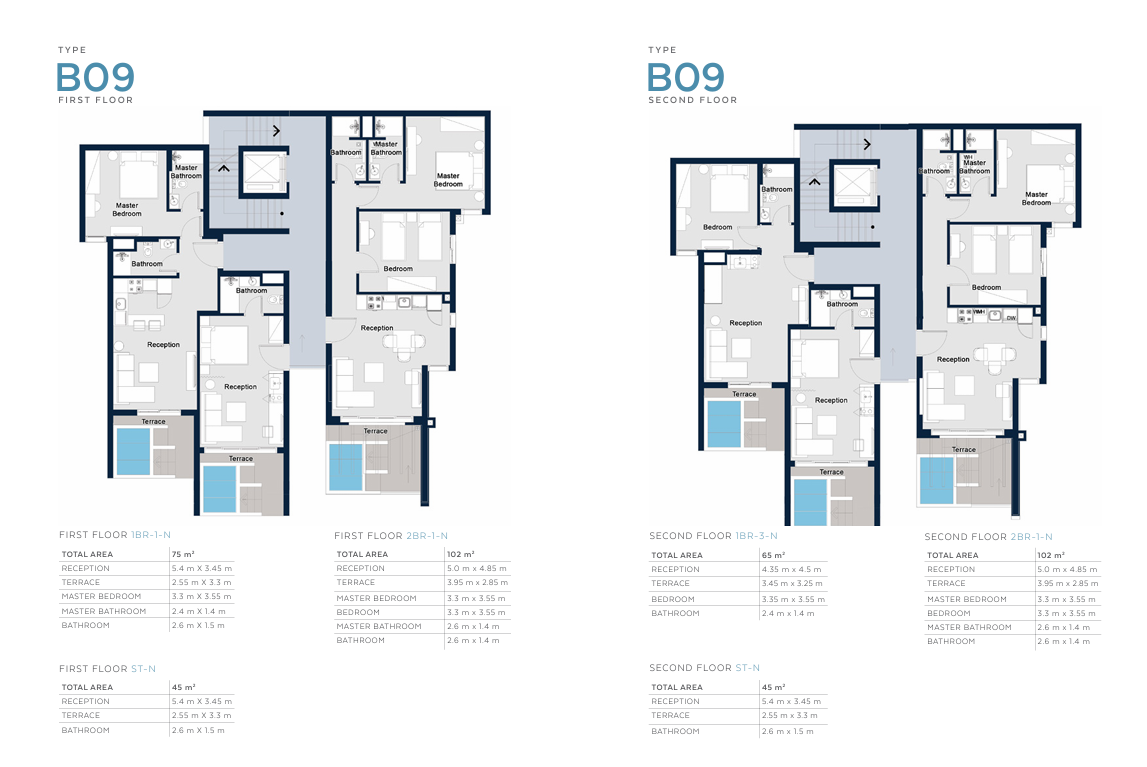 Floor plan for studio at Il Monte Galala