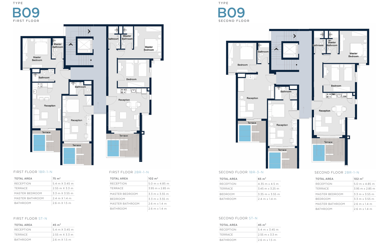 Floor plan for studio at Il Monte Galala