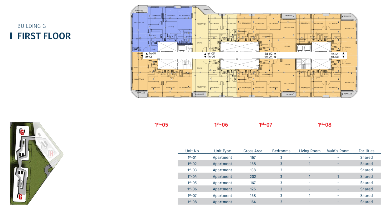 Floor plan for apartment at Bloomfields