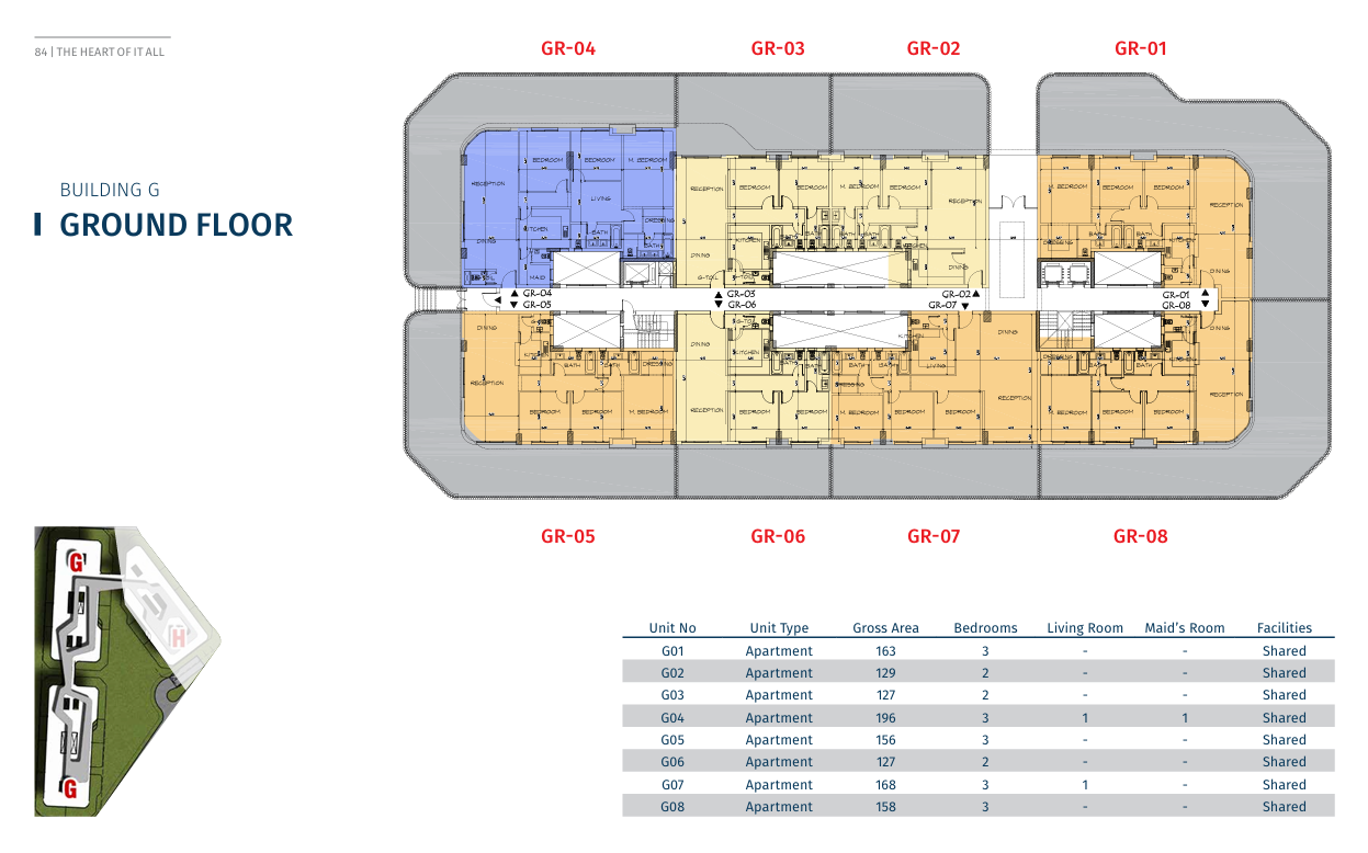 Floor plan for apartment at Bloomfields