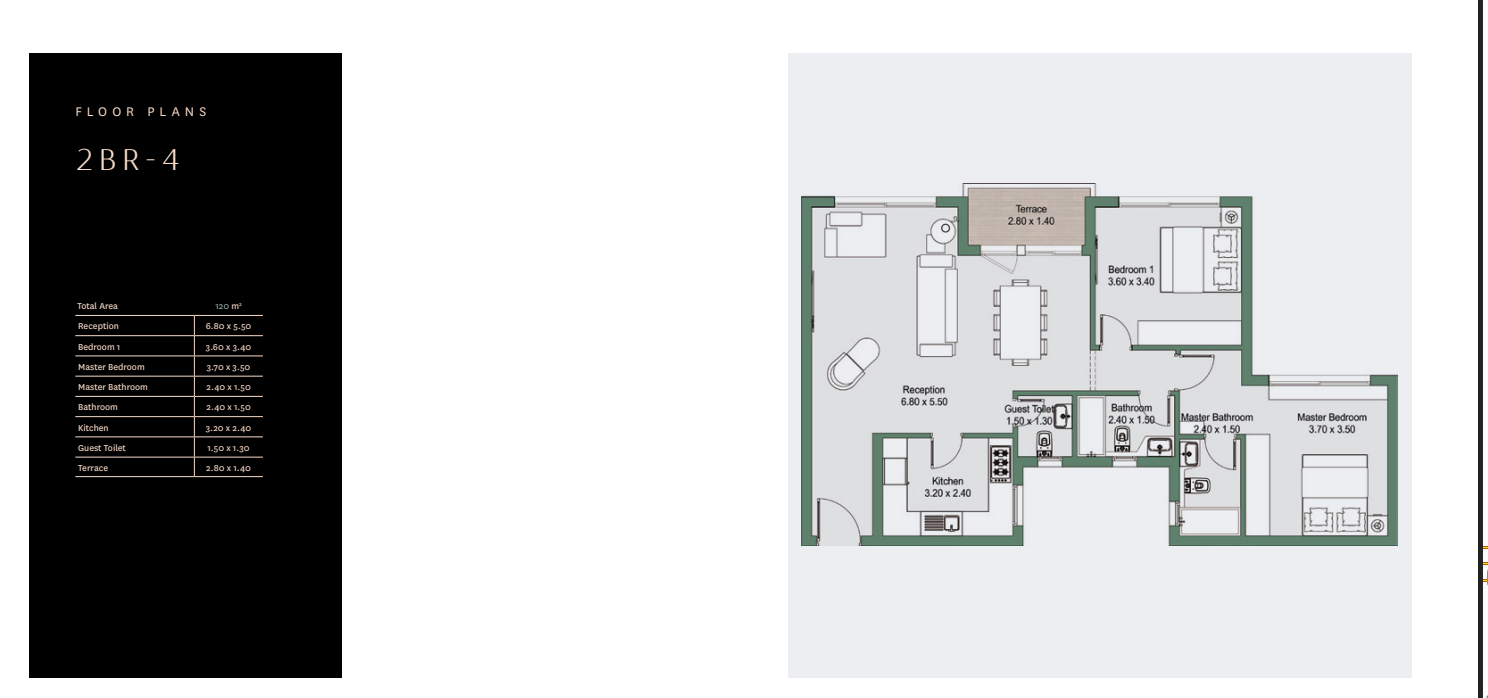 Floor plan for apartment at Rivers