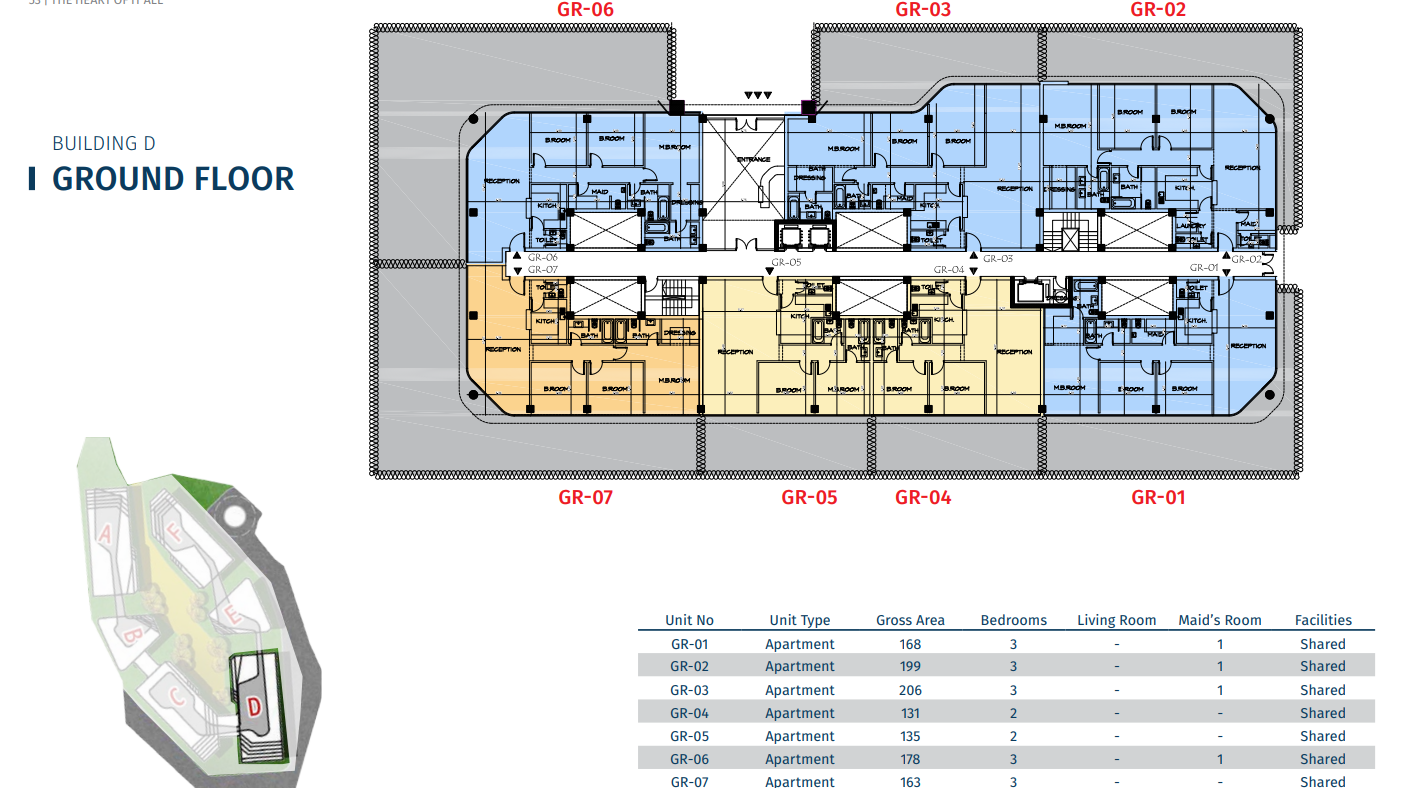Floor plan for apartment at Bloomfields