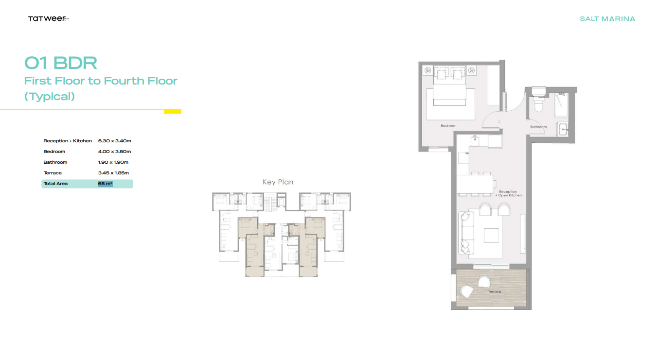 Floor plan for chalet at Salt Marina