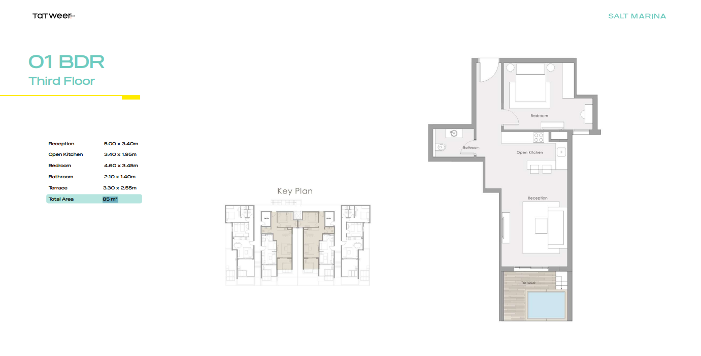 Floor plan for chalet at Salt Marina
