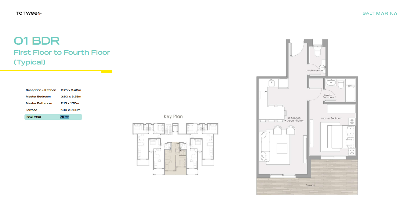 Floor plan for chalet at Salt Marina