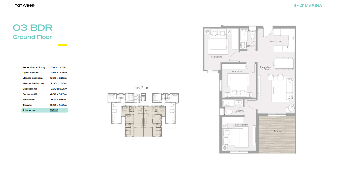 Floor plan for chalet at Salt Marina