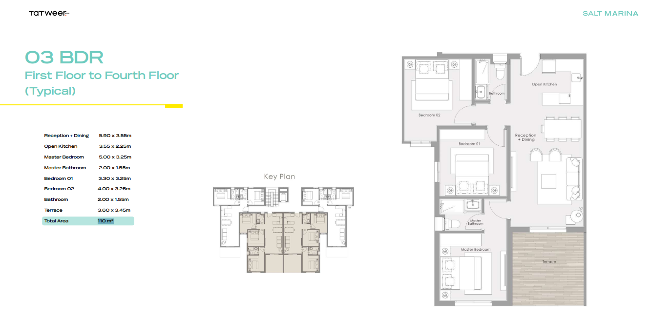 Floor plan for chalet at Salt Marina