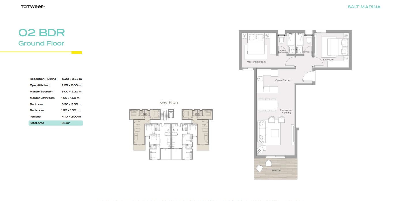 Floor plan for chalet at Salt Marina