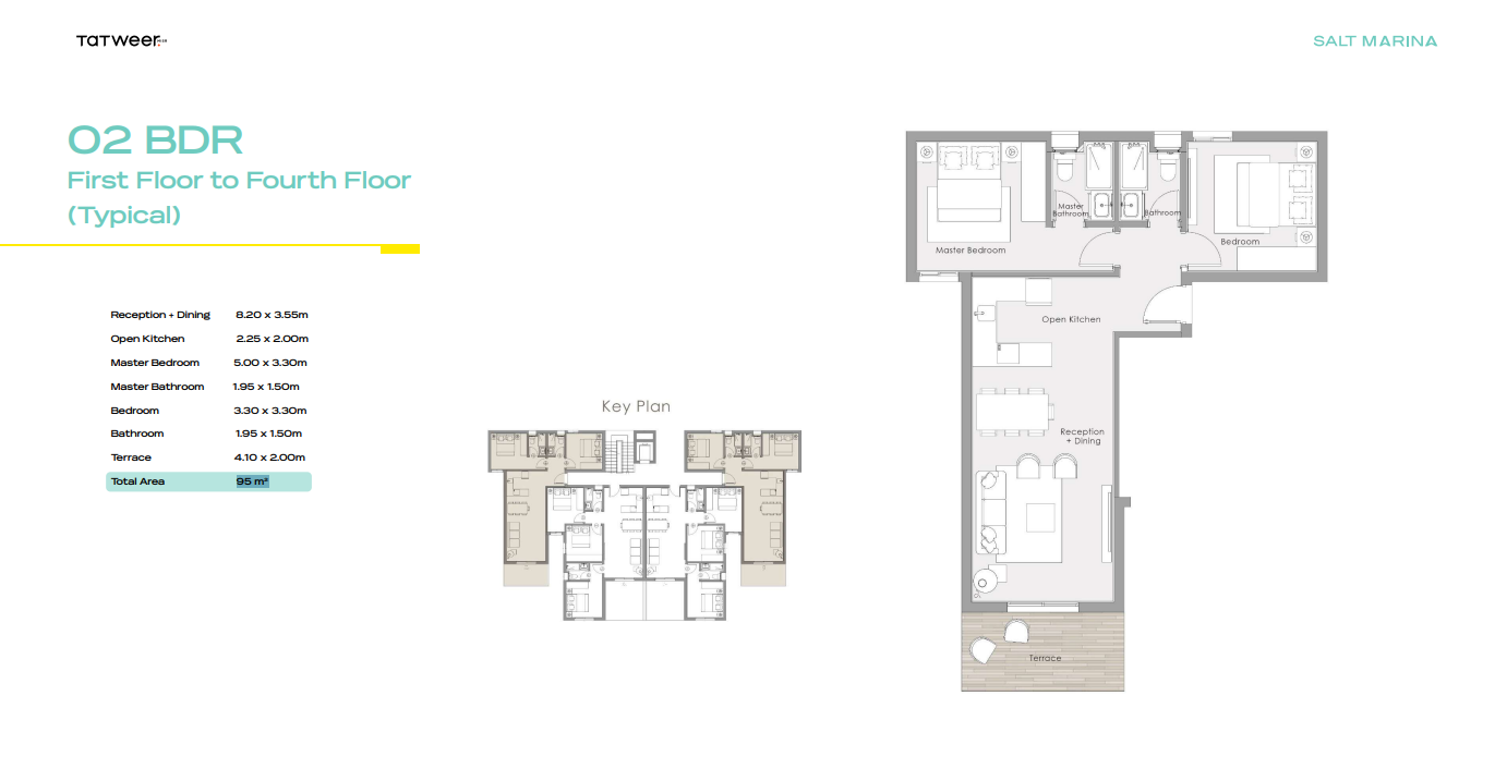 Floor plan for chalet at Salt Marina