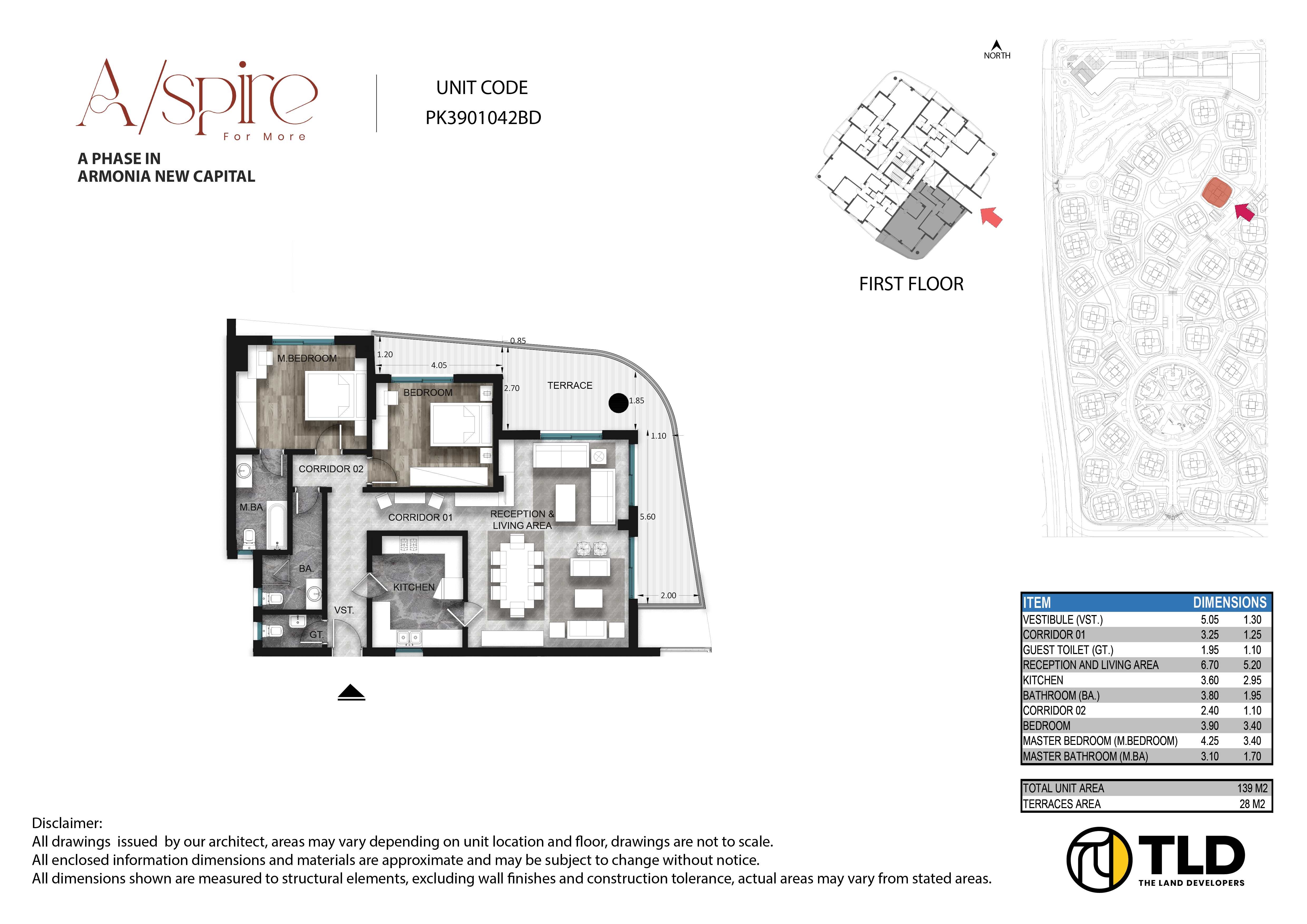Floor plan for apartment at Armonia