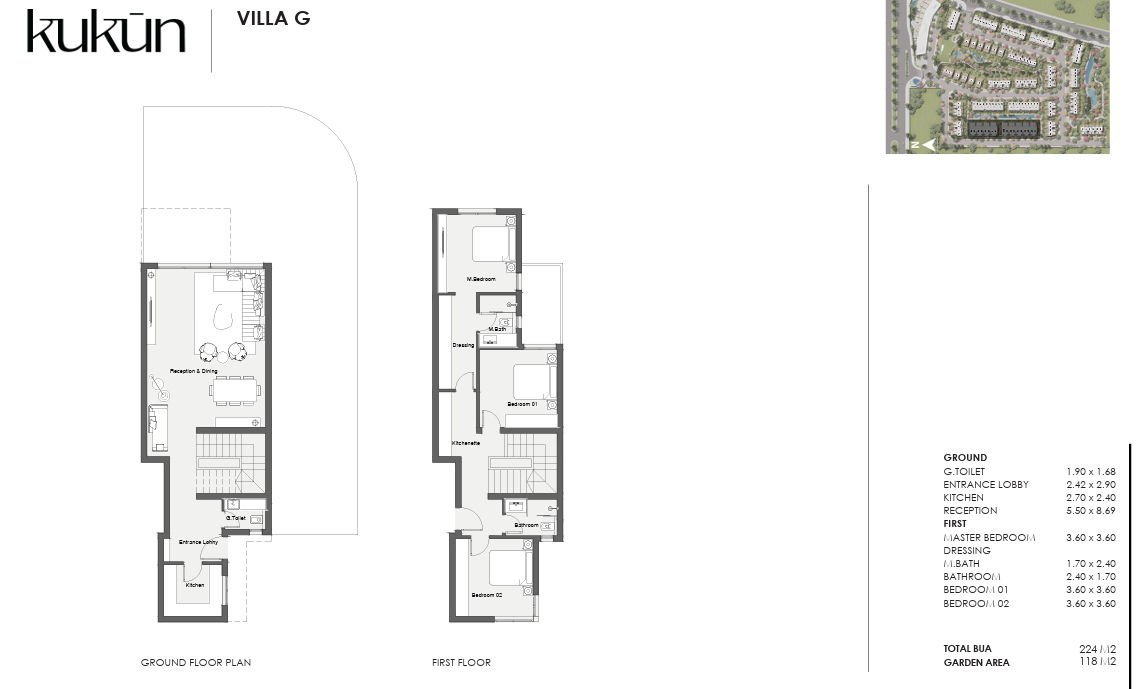 Floor plan for duplex at Kukun
