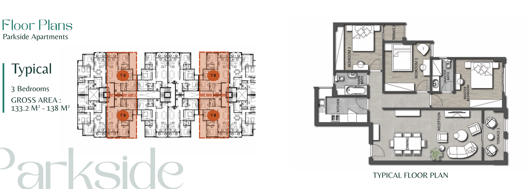 Floor plan for apartment at Parkside Maadi Views