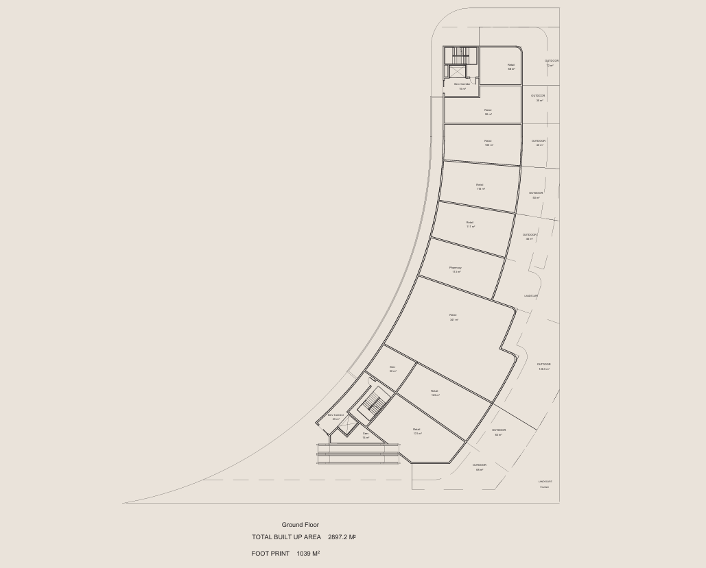 Floor plan for  at White Residence