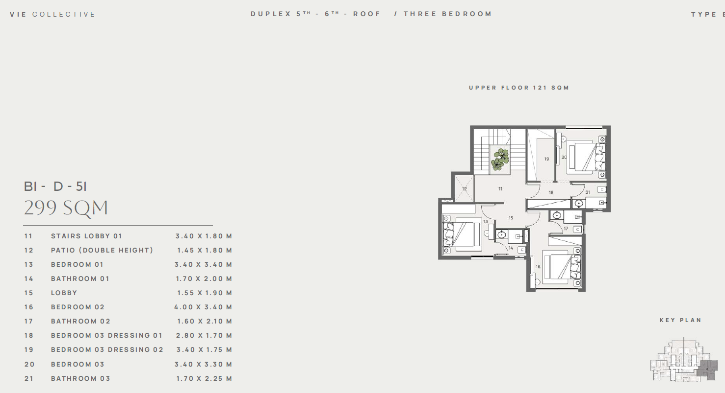 Floor plan for duplex at Vie Collective