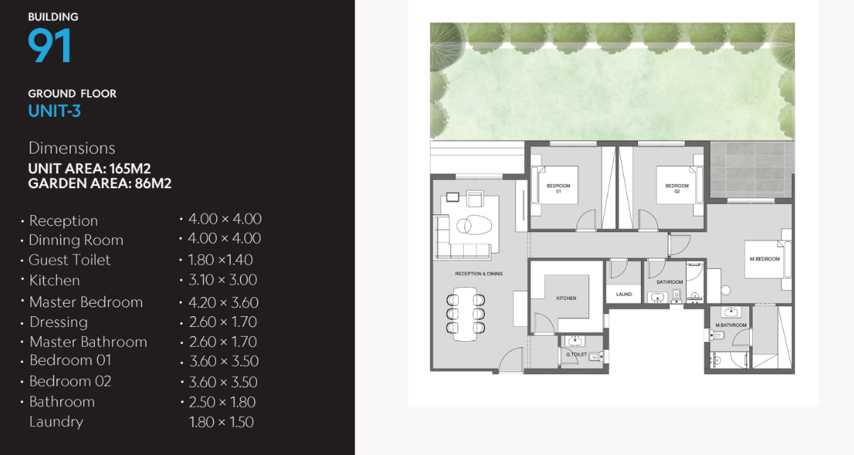 Floor plan for apartment at Neo Lakes