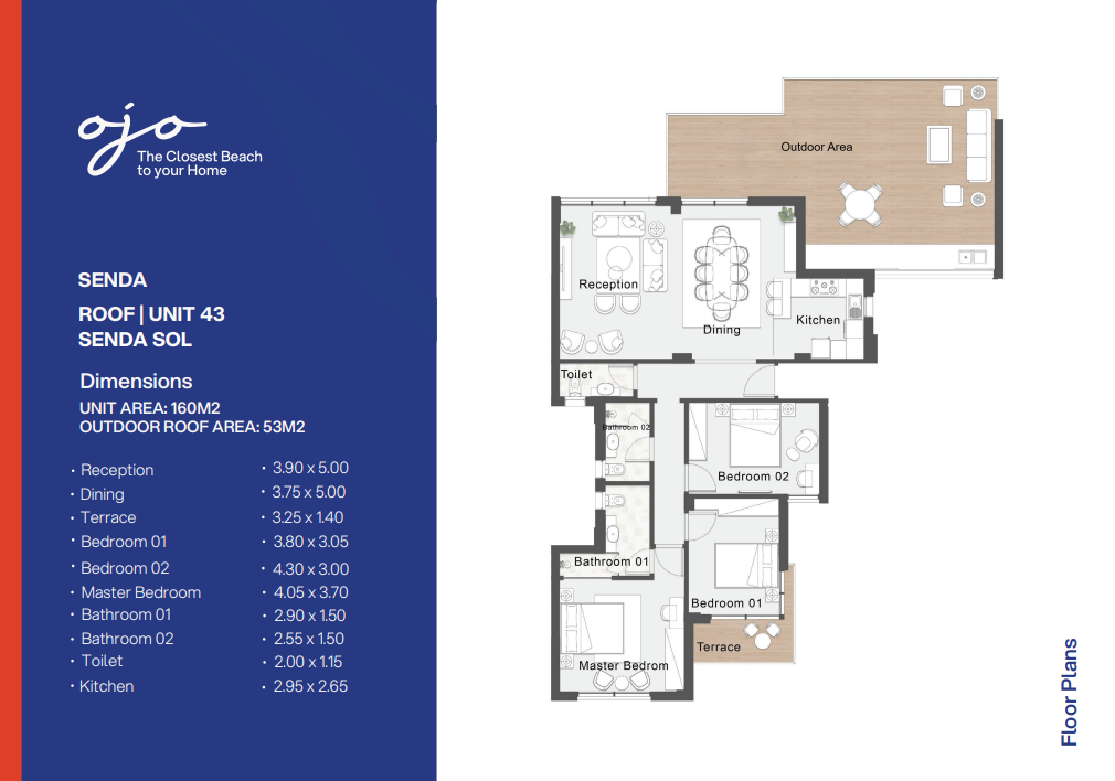 Floor plan for chalet at Ojo Murano