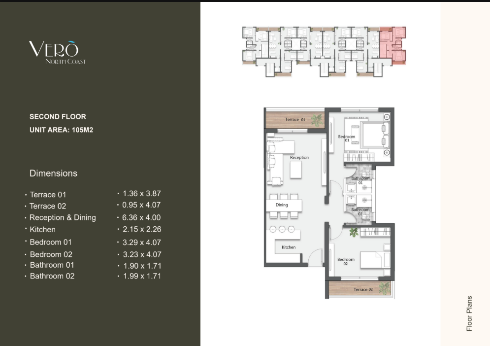 Floor plan for chalet at Vero