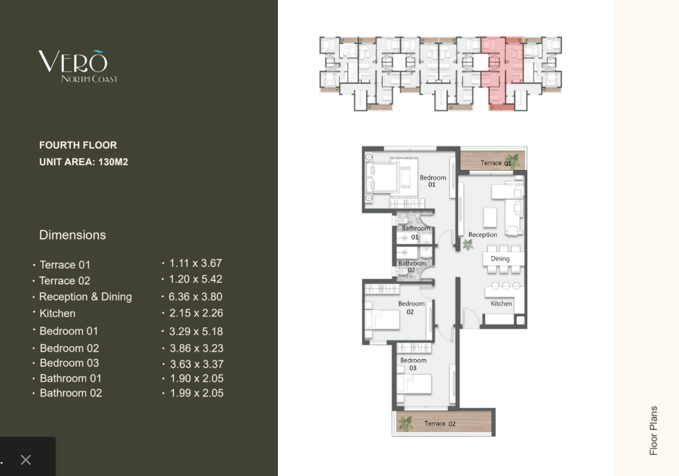 Floor plan for chalet at Vero