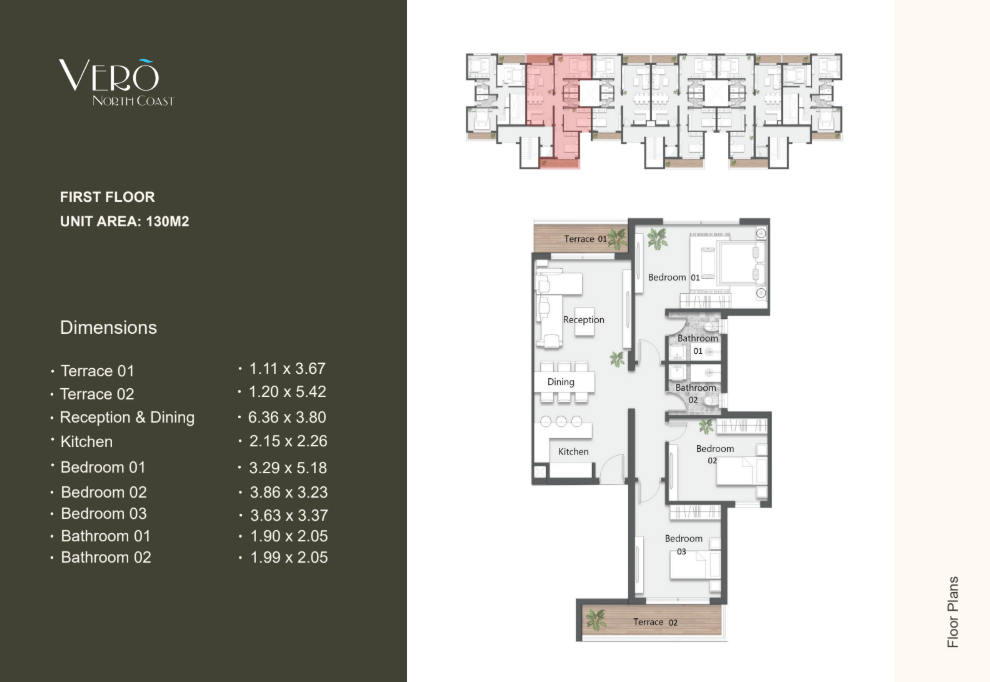 Floor plan for chalet at Vero