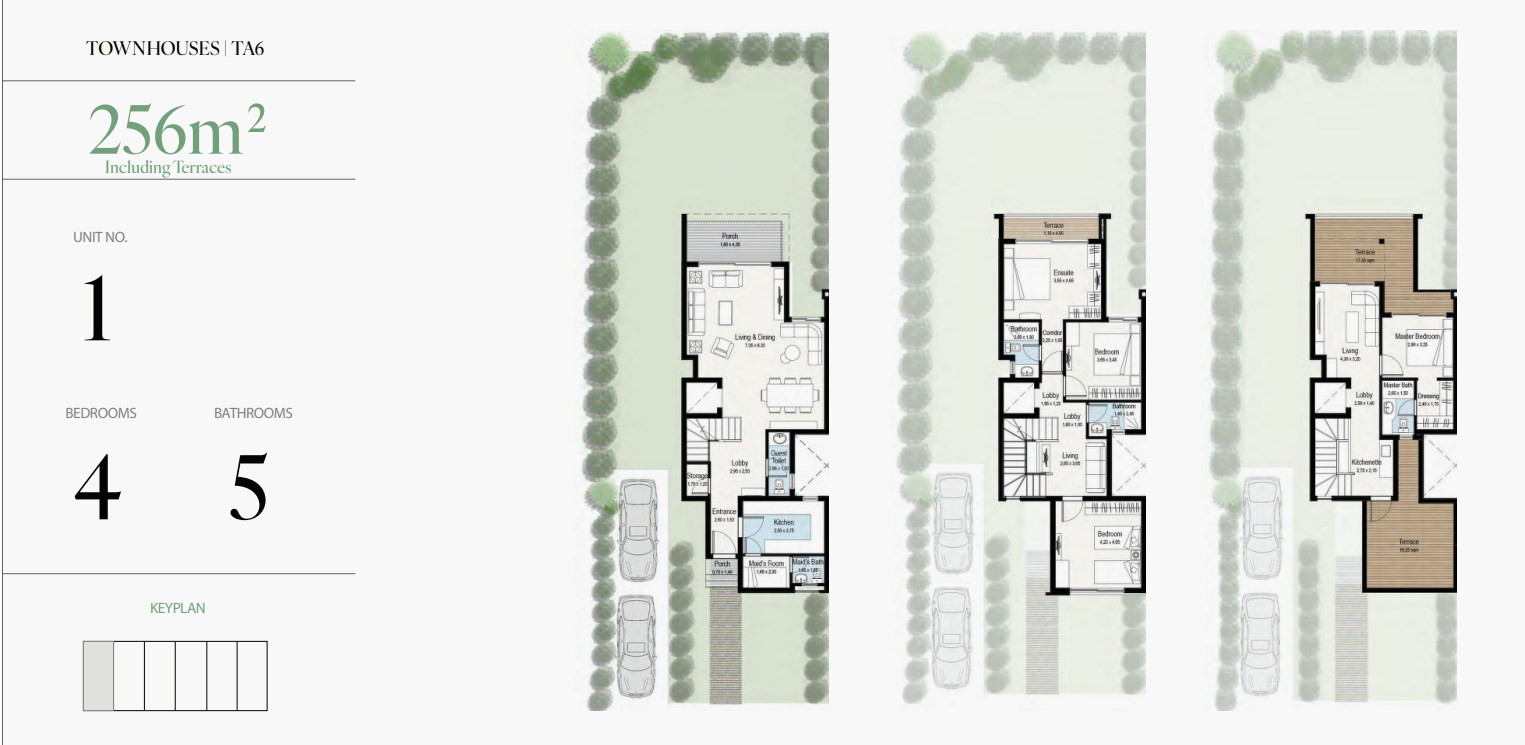Floor plan for townhouse at Acasa Alma