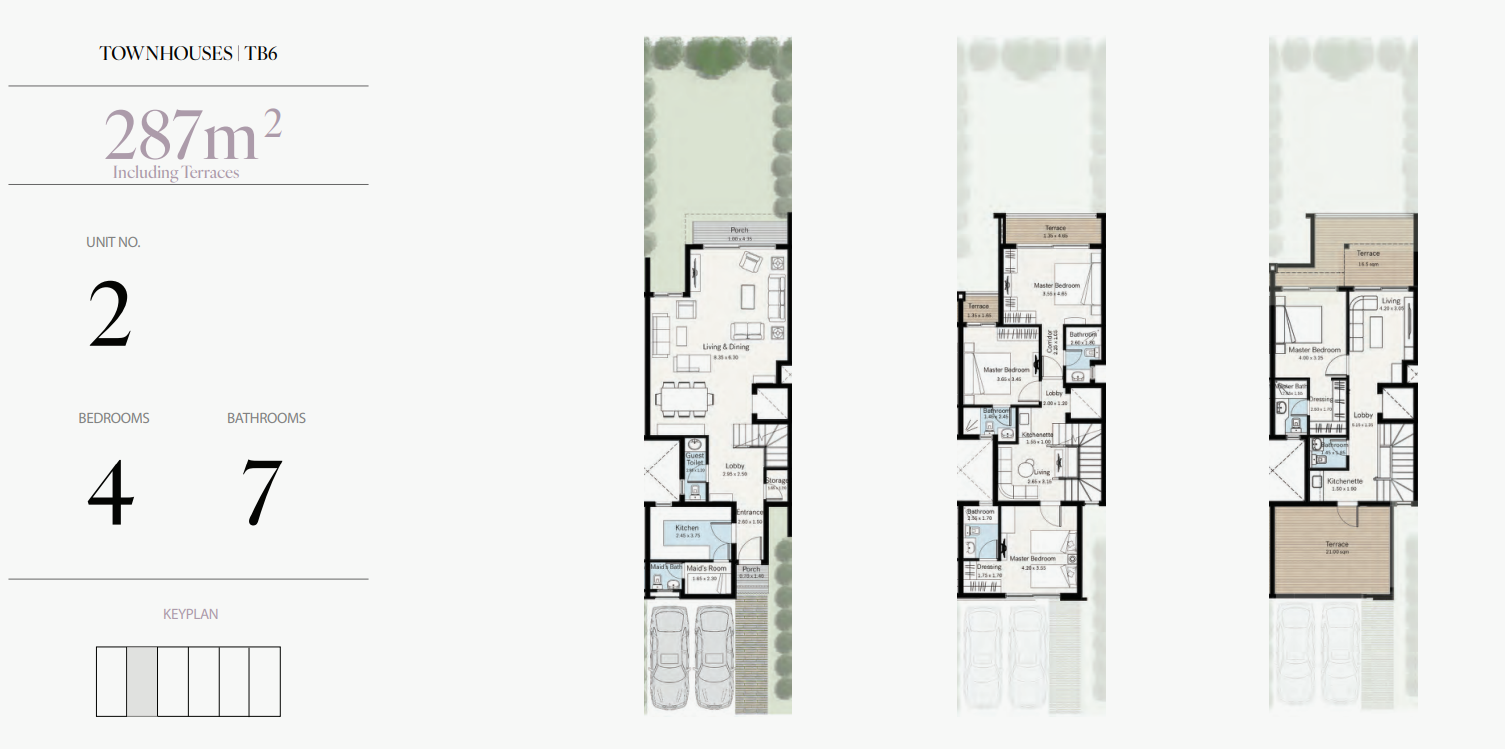 Floor plan for townhouse at Acasa Alma
