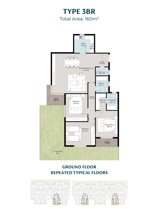 Floor plan for apartment at Acasa Mia