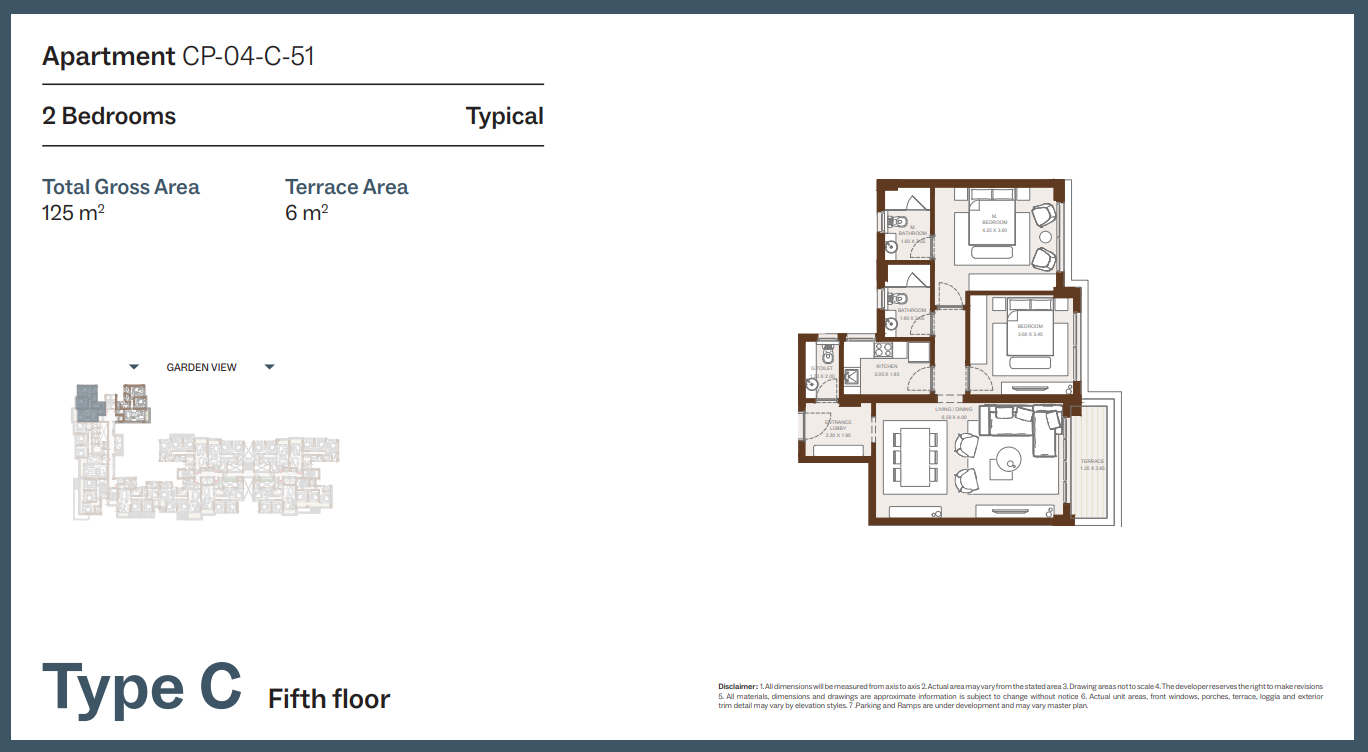 Floor plan for apartment at Grounds