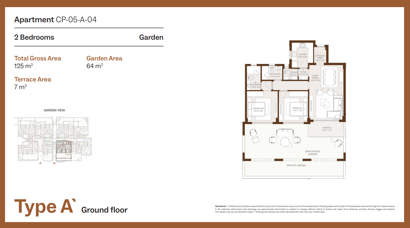 Floor plan for apartment at Grounds
