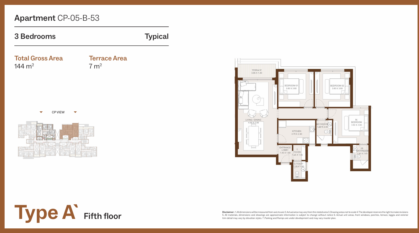 Floor plan for apartment at Grounds
