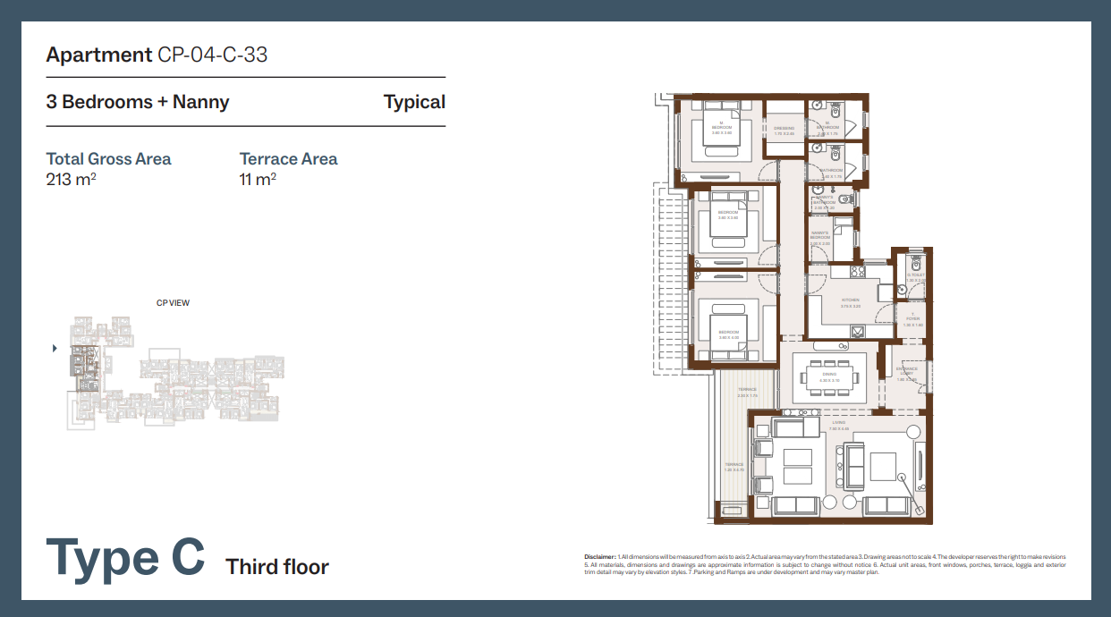 Floor plan for apartment at Grounds