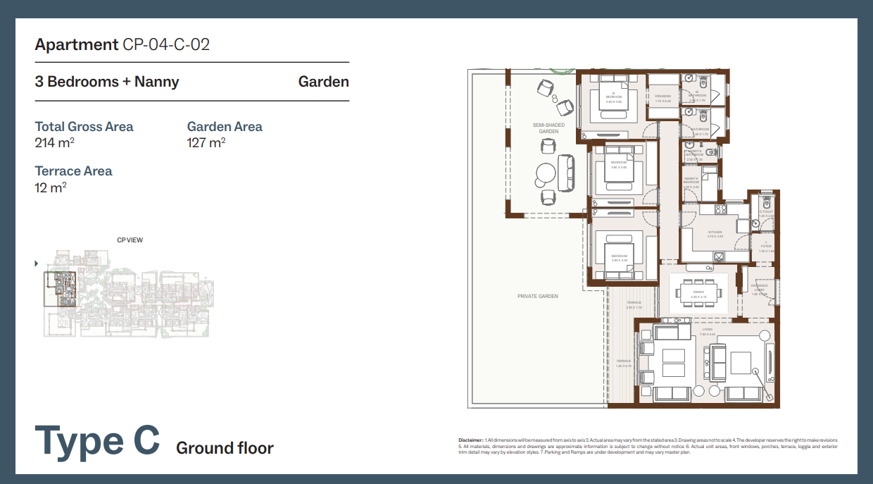 Floor plan for apartment at Grounds