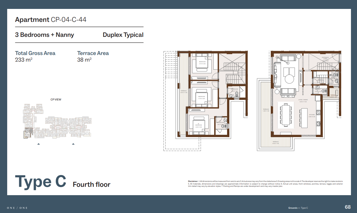 Floor plan for duplex at Grounds