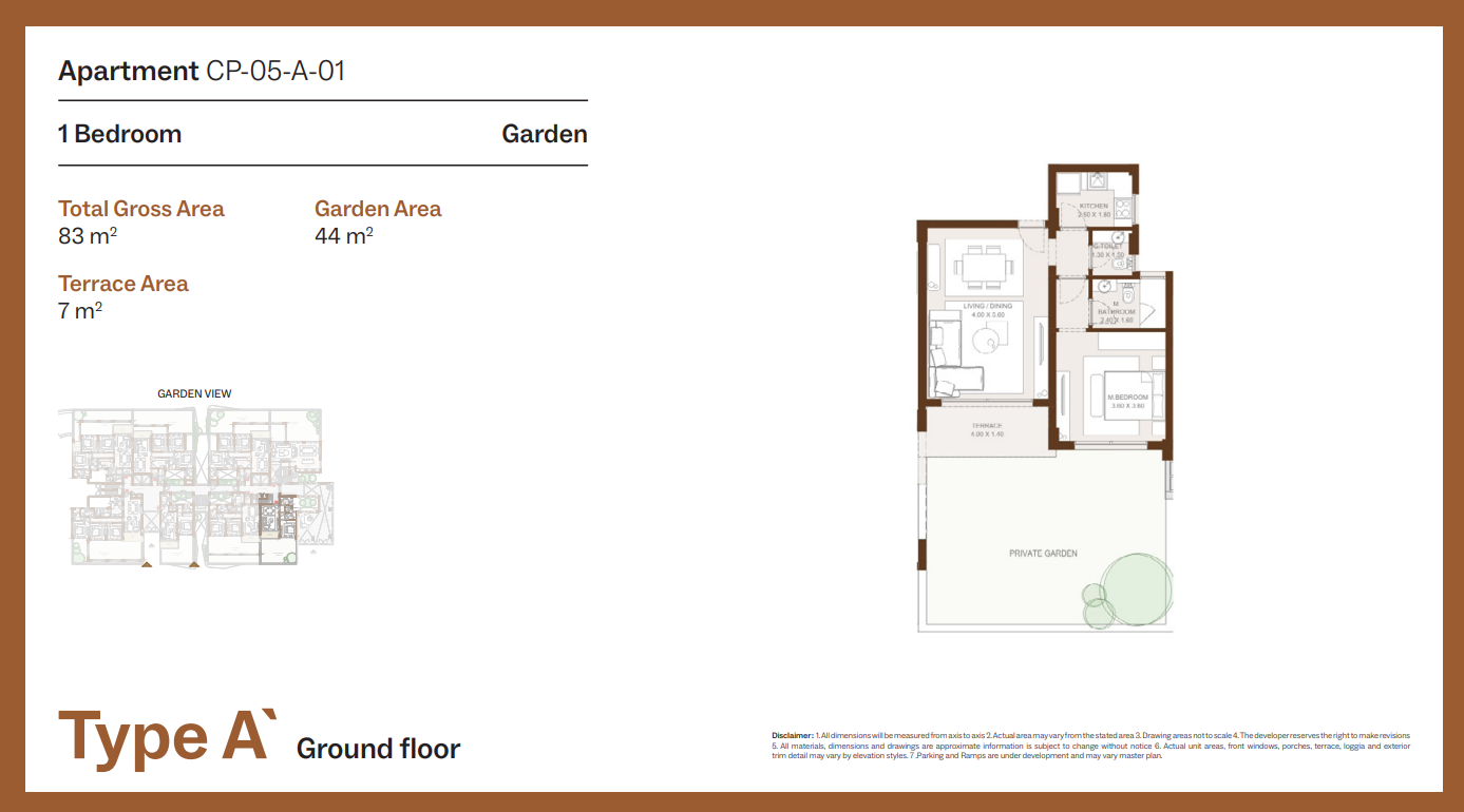 Floor plan for apartment at Grounds