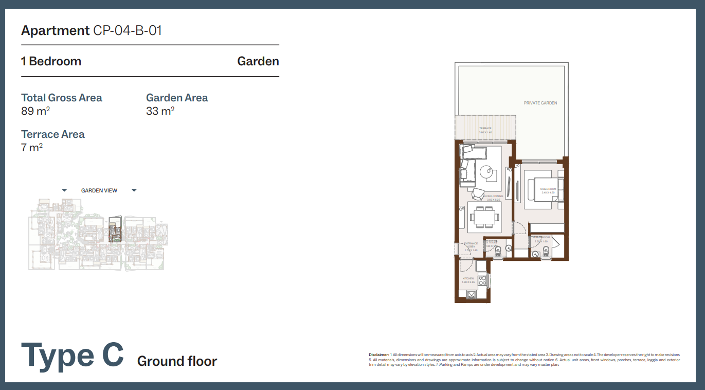 Floor plan for apartment at Grounds