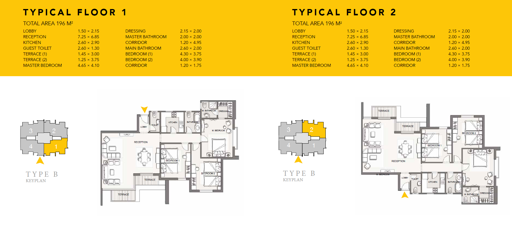 Floor plan for apartment at Pukka l