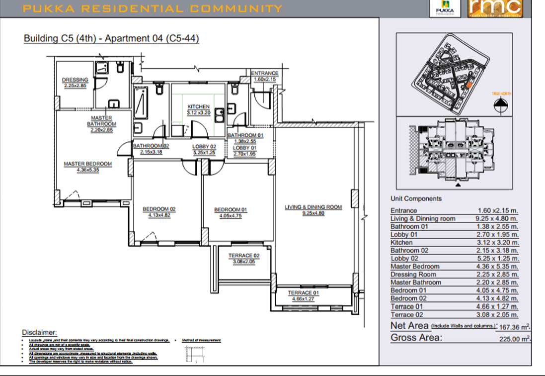 Floor plan for apartment at Pukka l