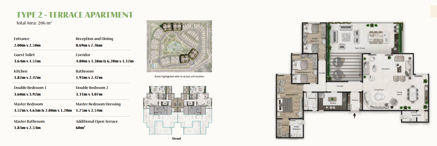 Floor plan for apartment at Rock Green