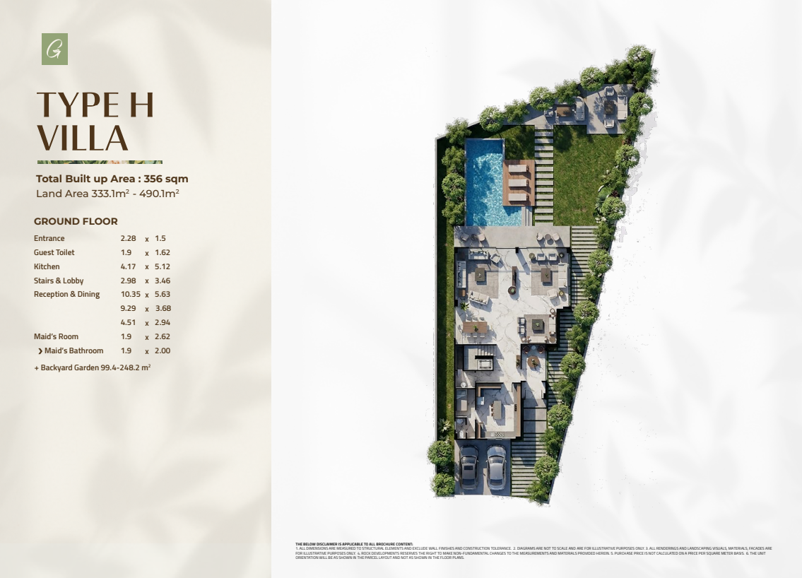 Floor plan for townhouse at Rock Green