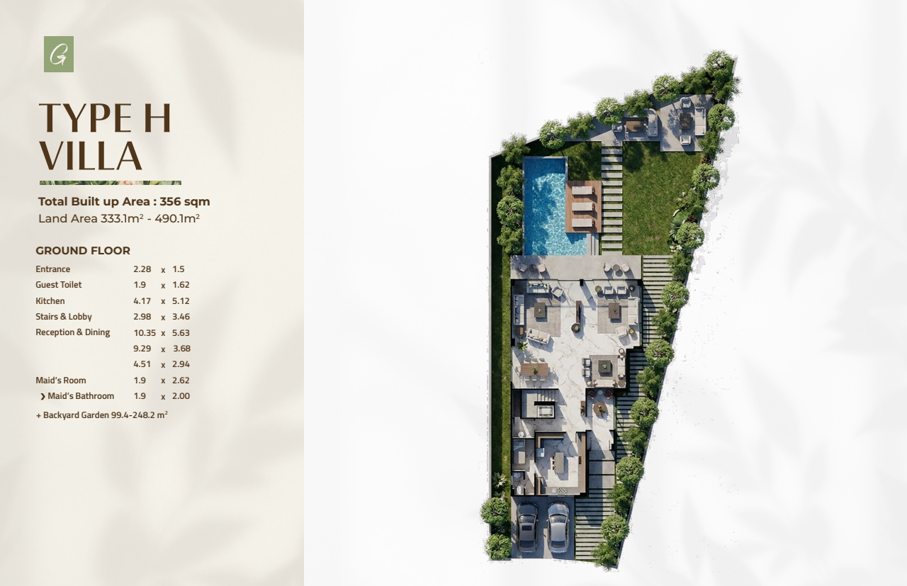 Floor plan for townhouse at Rock Green