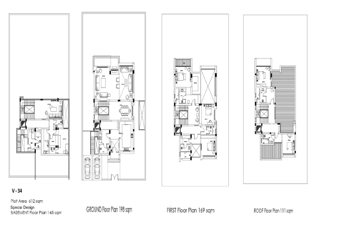 Floor plan for villa at The Waterway Villas