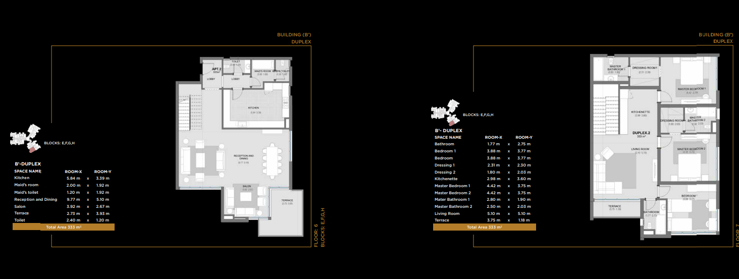 Floor plan for duplex at The Capitalway Phase 1