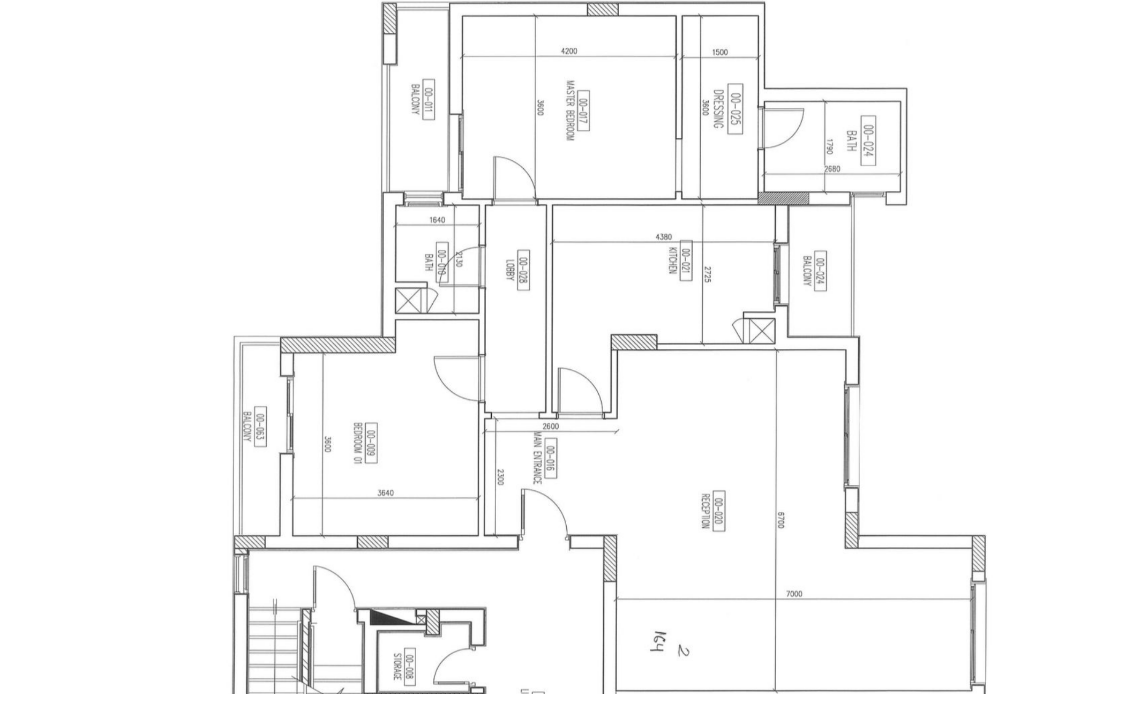 Floor plan for apartment at W signature