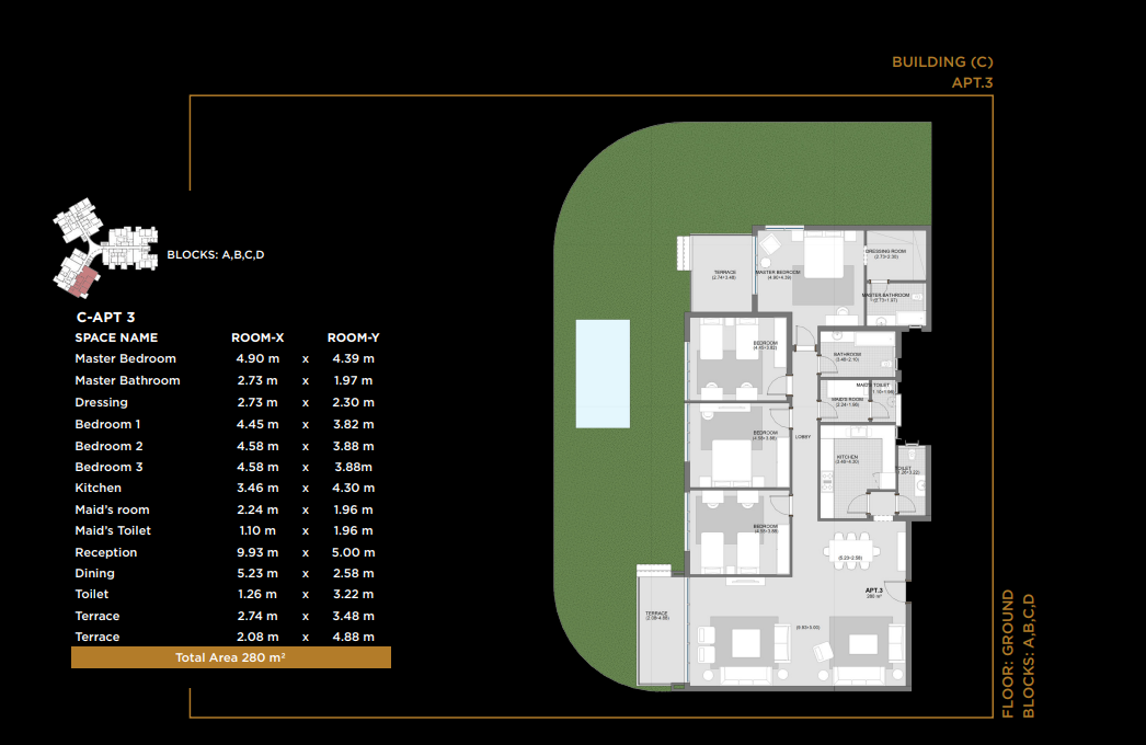 Floor plan for apartment at The Capitalway Phase2