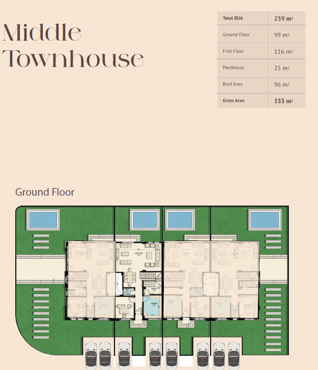 Floor plan for townhouse at T Pearl